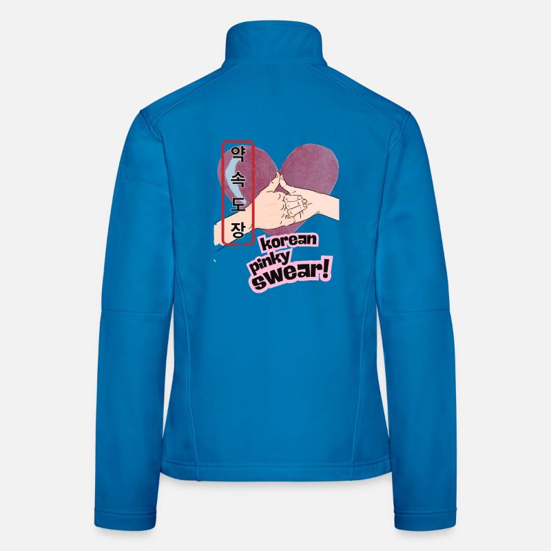 Promesse de jurons de petit doigt coréen – 약속도장 Design Veste en tissu softshell Femme
