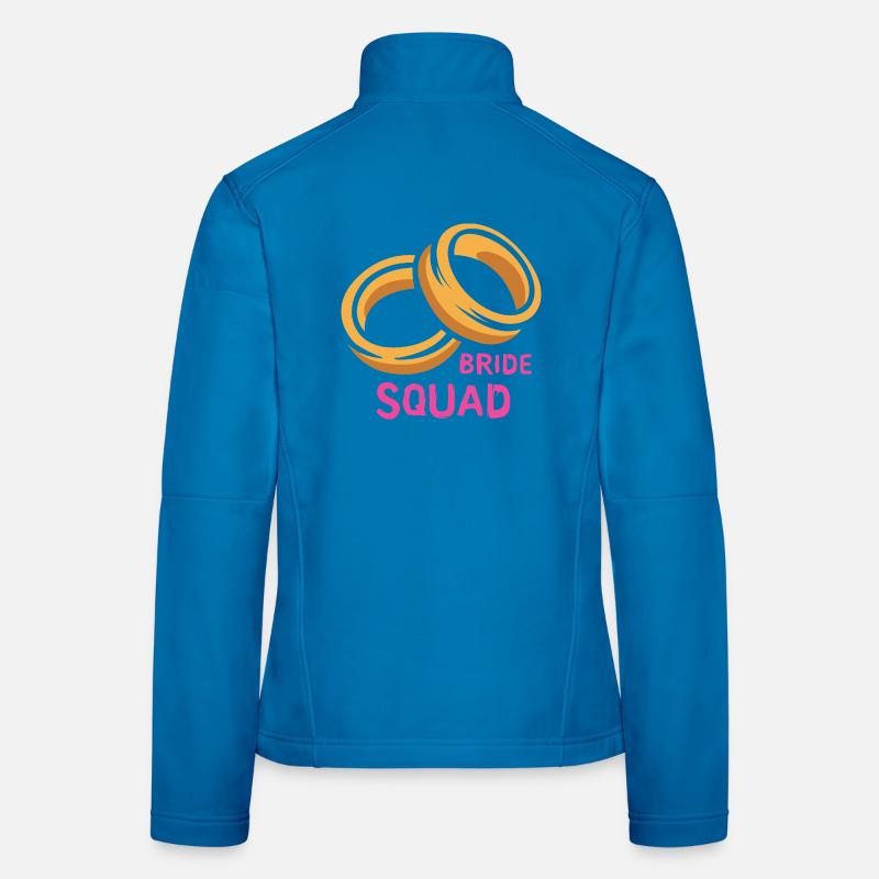 Bride Squad Ringe Junggesellinnenabschied Frauen Softshelljacke