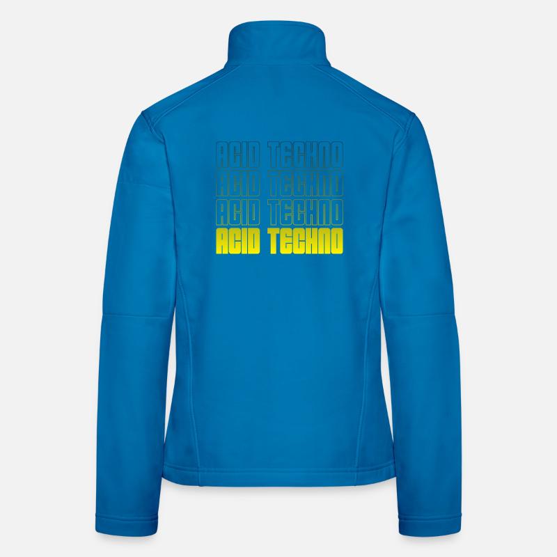 Acid Techno Wiederholung Gradient Frauen Softshelljacke