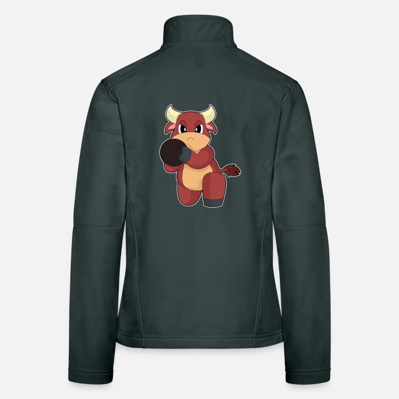 Stier Bowling Bowlingkugel Frauen Softshelljacke