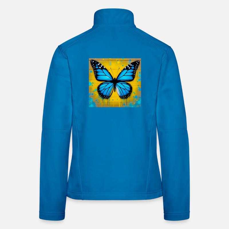 papillon Veste en tissu softshell Femme