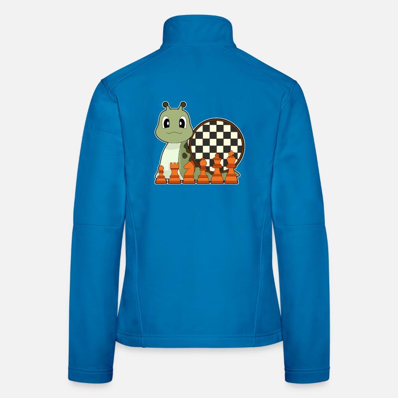 Snail Chessboard Chess Board Game Women's Softshell Jacket