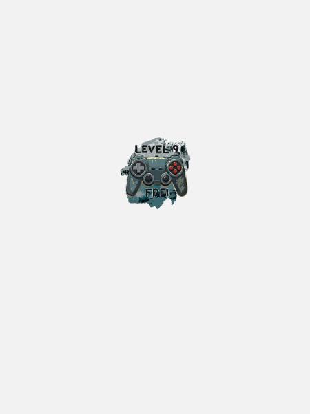 Level 9 Frei Gamepad Army Militärdesign Tarnfleck - Frauen Softshelljacke - Lichtblau - Hinten