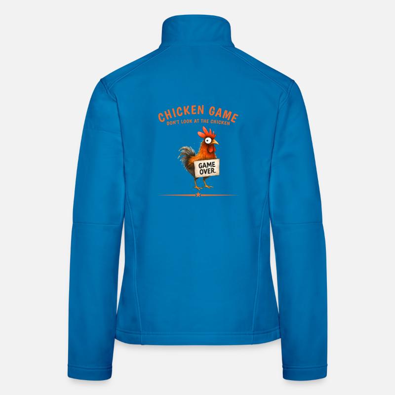 Graphismes de Chicken Game Over Veste en tissu softshell Femme