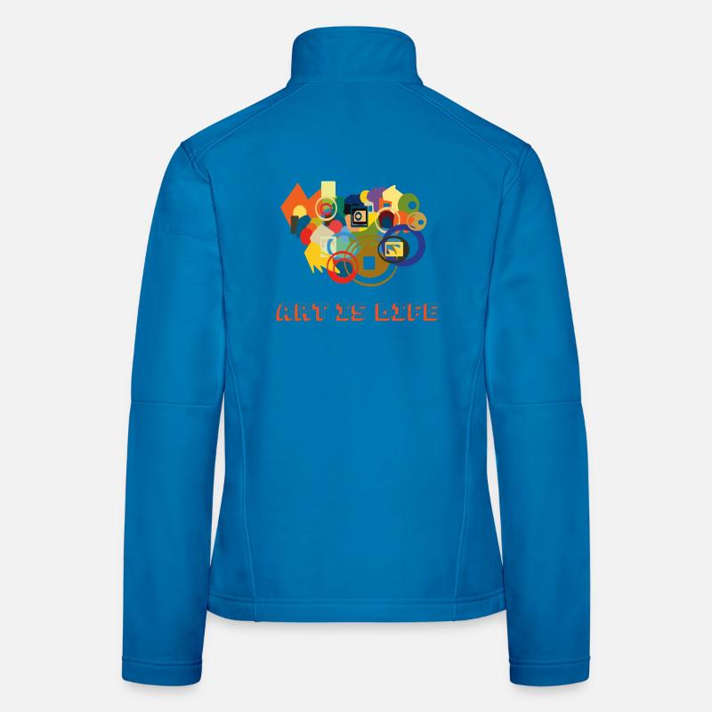 Art is Life – Colour Rush - Women's Softshell Jacket - light blue