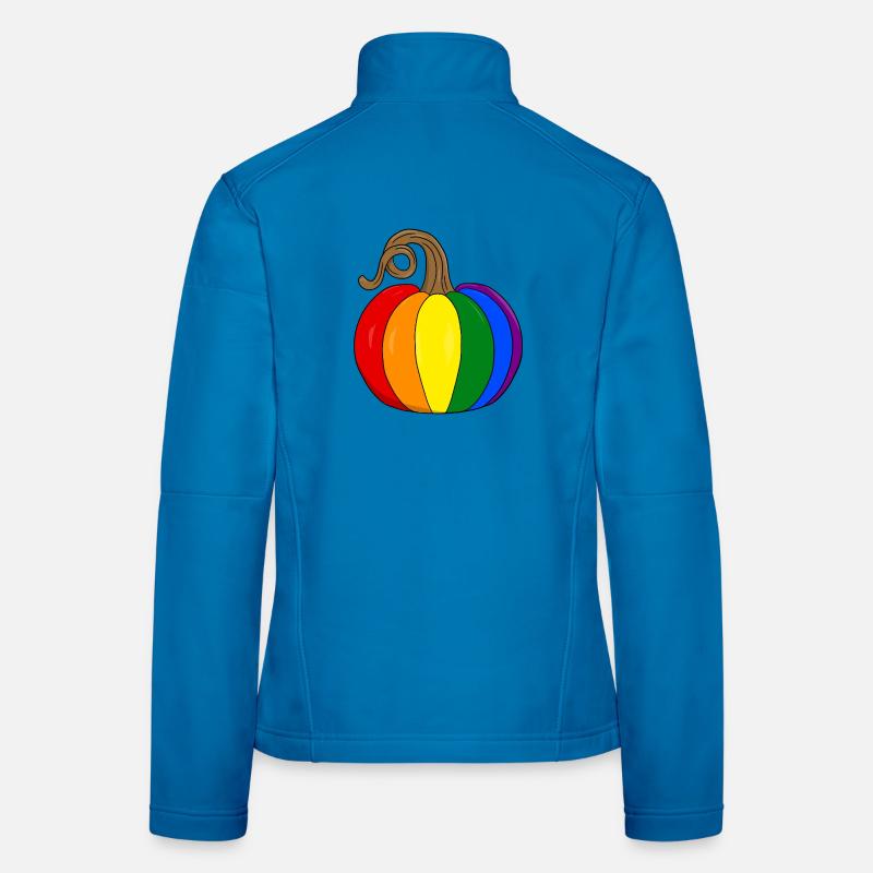 Rainbow Pumpkin PopArt - Women's Softshell Jacket - light blue