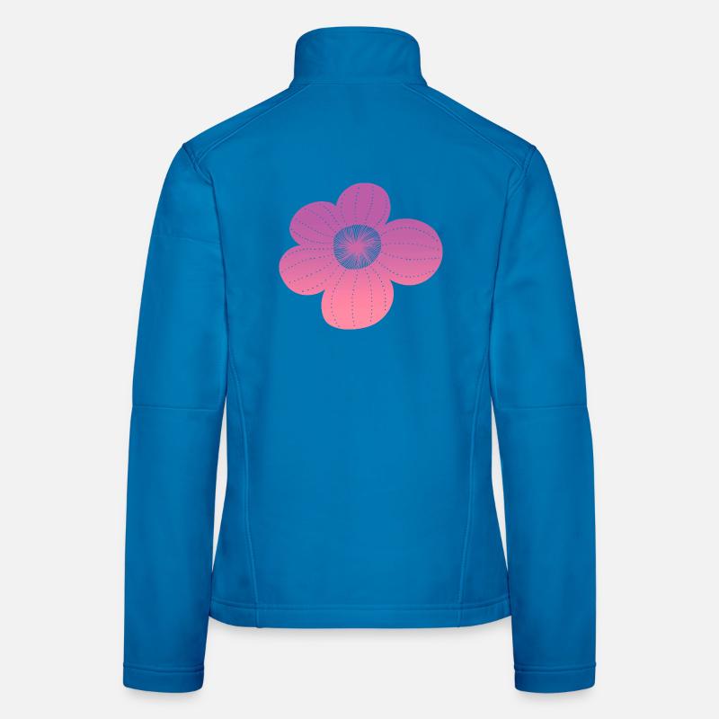 Boho flower Frauen Softshelljacke