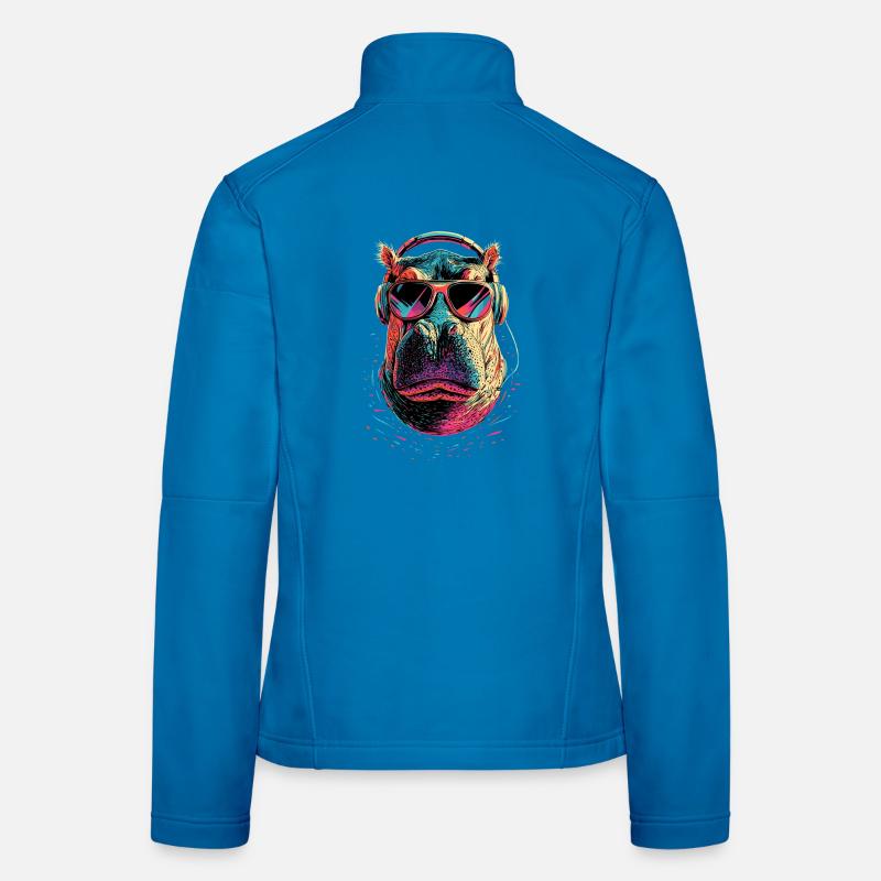 Nilpferd Flusspferd Mama Hippopotamus Cooles Hippo Women's Softshell Jacket