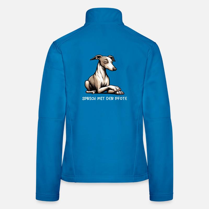 Talk to the paw Whippet Greyhound Whippets Women's Softshell Jacket