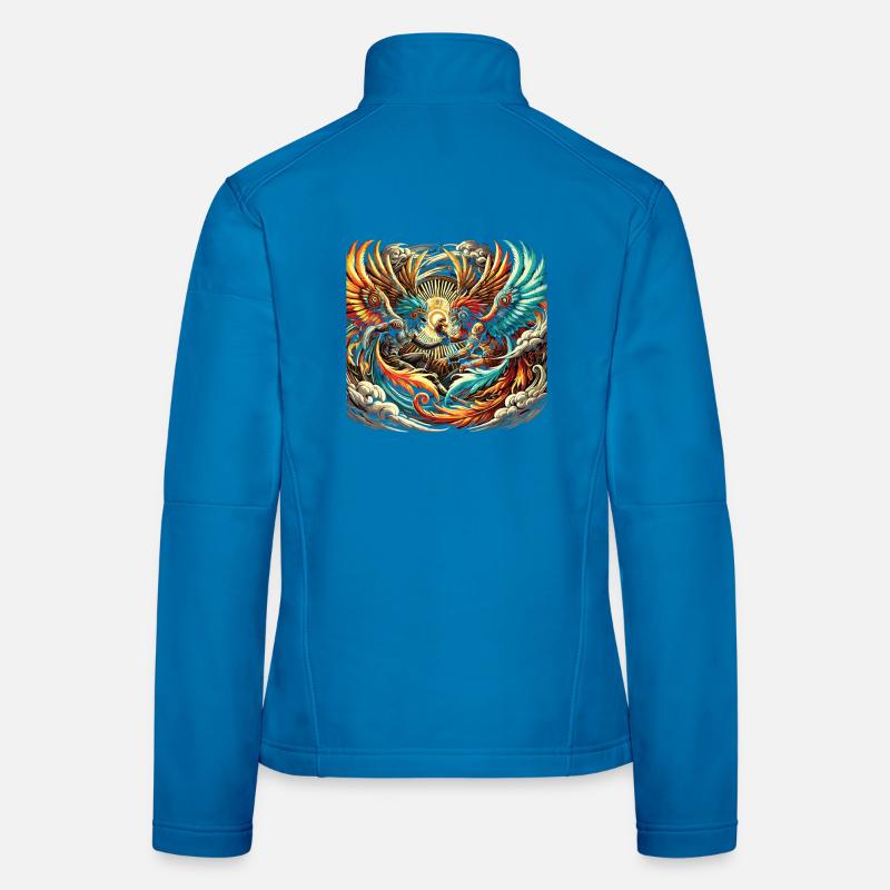Duel du Phénix des Ailes de Feu Veste en tissu softshell Femme
