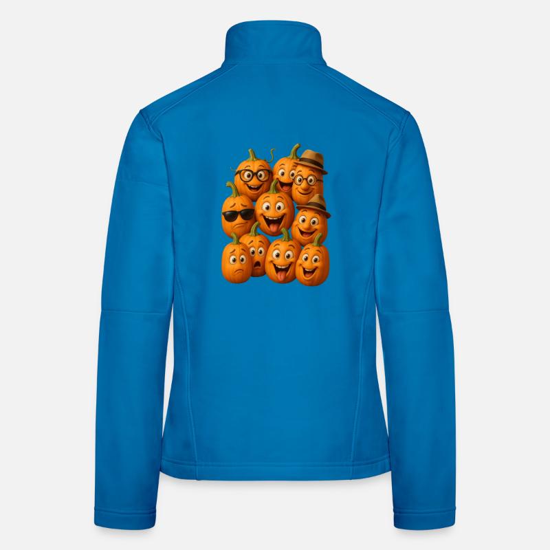 Pumpkin Faces Parade Women's Softshell Jacket
