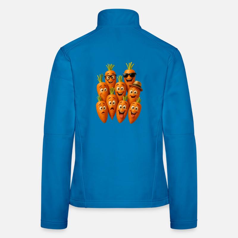 Fröhliche Karottenbande Frauen Softshelljacke
