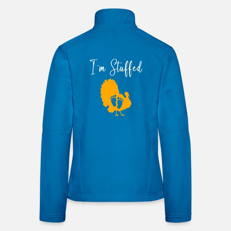 Thanksgiving Gender Reveal Werdende Mutter Frauen Softshelljacke