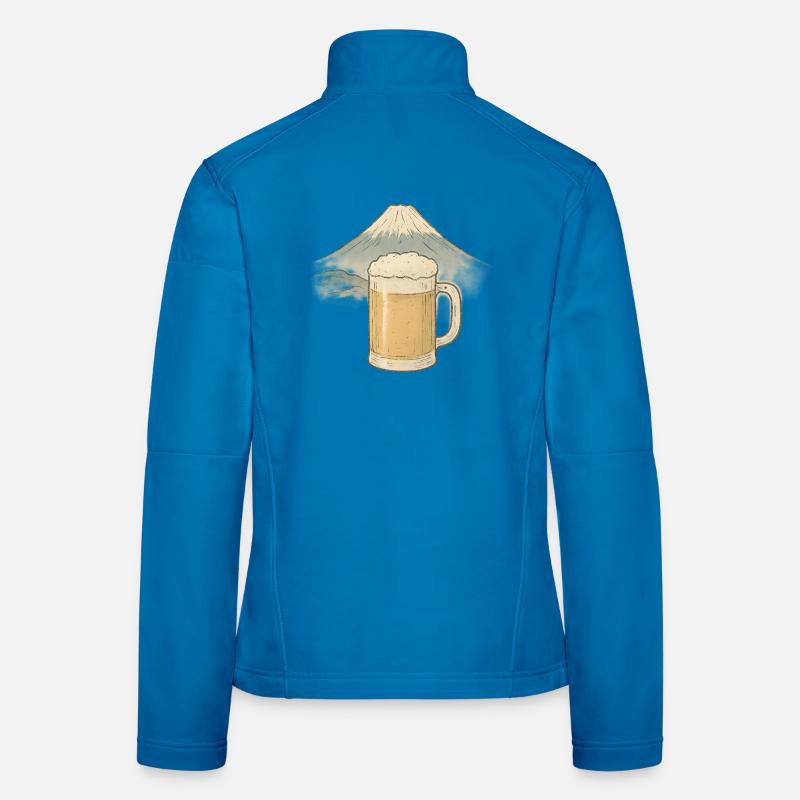 Bier am Berggipfel Frauen Softshelljacke