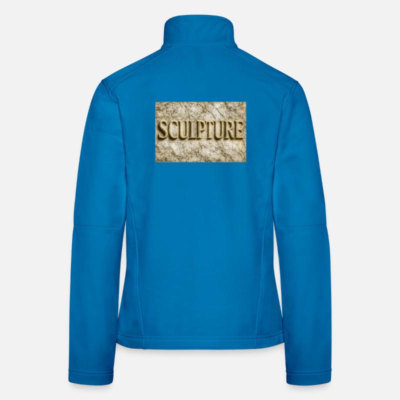 In Stein gemeißelte Buchstaben Frauen Softshelljacke