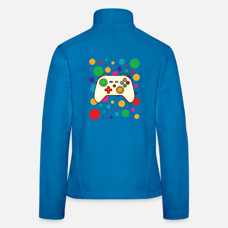 Colorburst Game Controller Women's Softshell Jacket