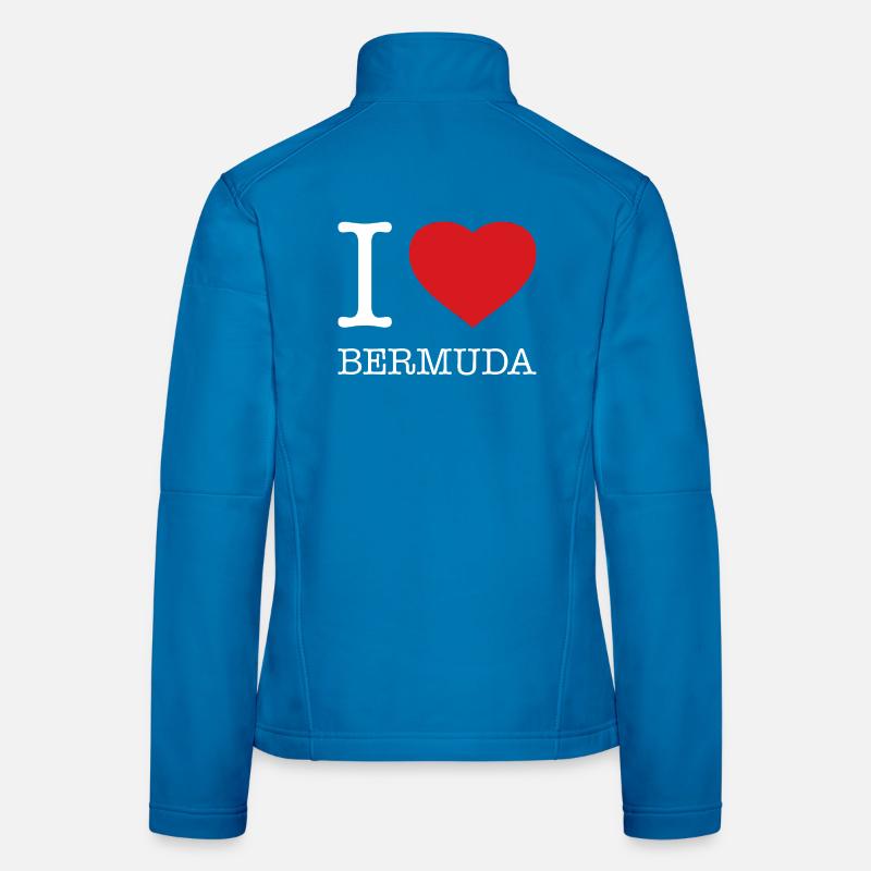 I love Bermuda Frauen Softshelljacke