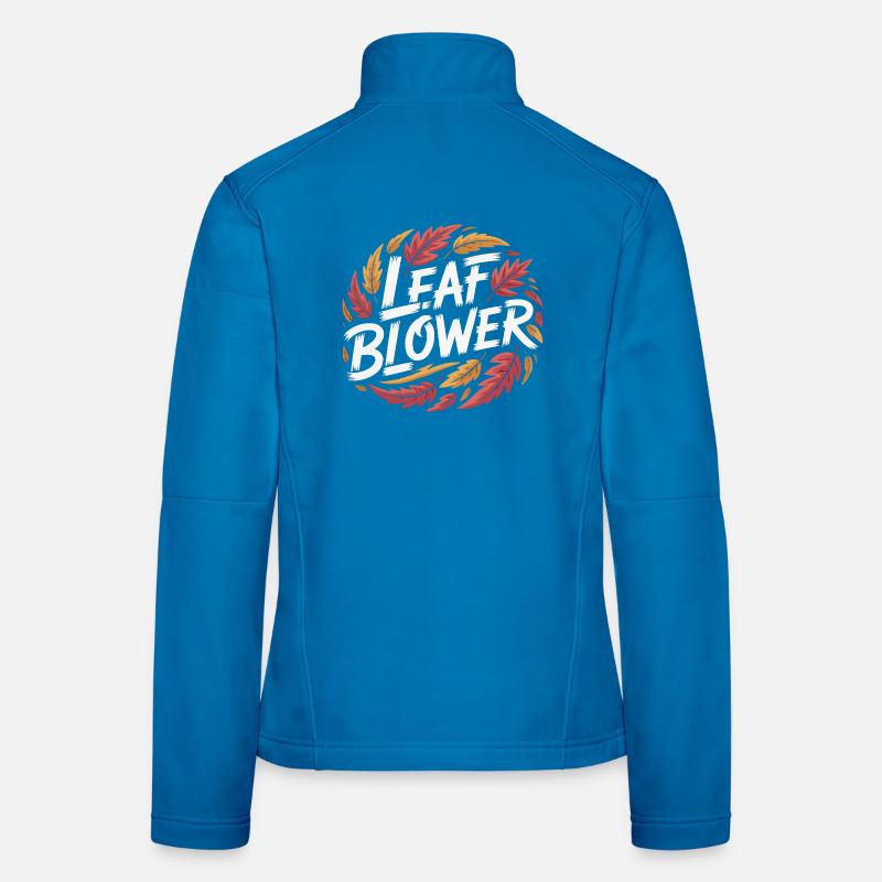 Leaf Blower Autumn Leaves - Women's Softshell Jacket - light blue