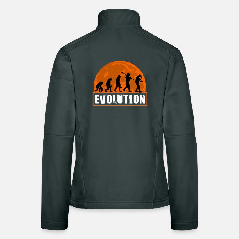 Lustiger Rapper der menschlichen Evolution Frauen Softshelljacke