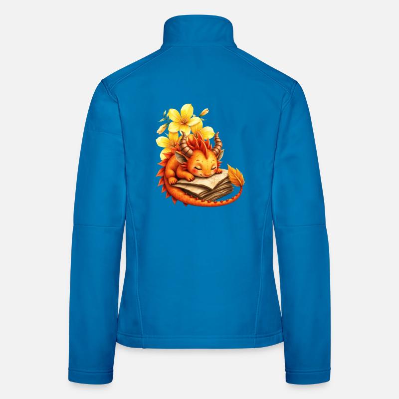 Sleepy Dragon im Herbstbuch Frauen Softshelljacke