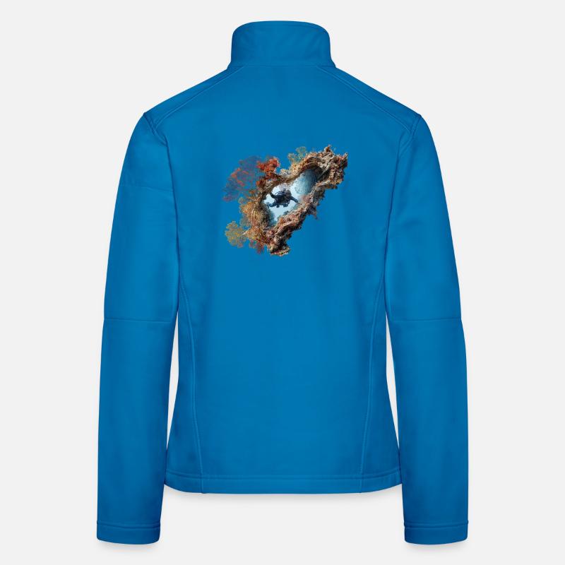 Coral Reef Diver Adventurer - Women's Softshell Jacket - light blue