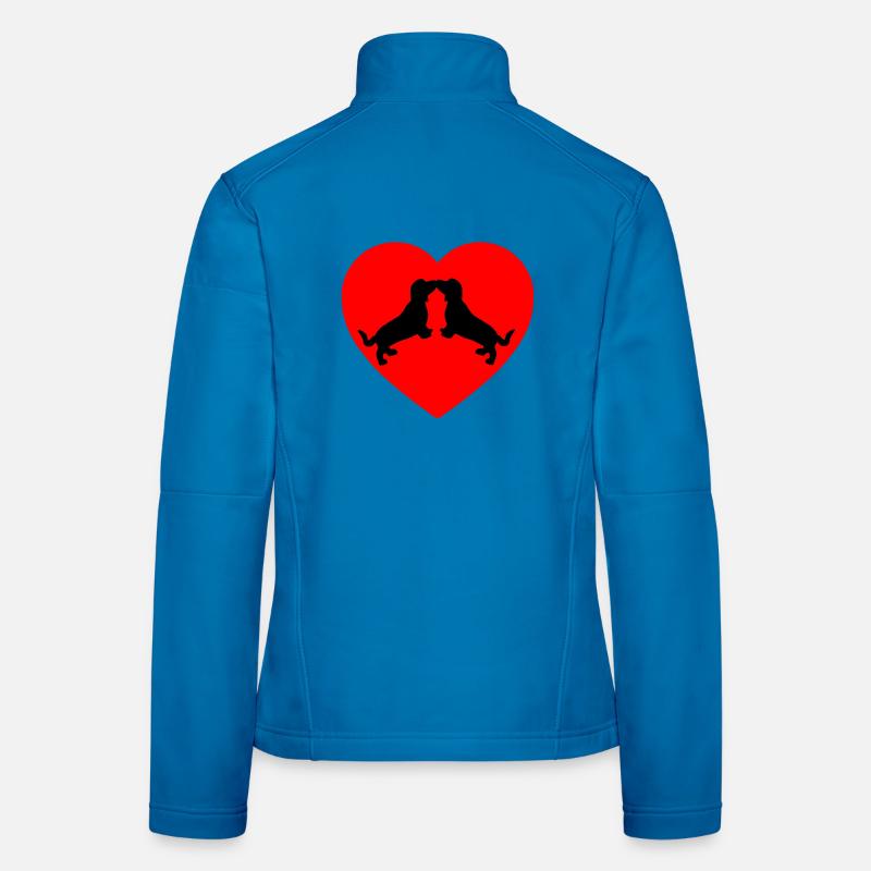 Dackel Frauen Softshelljacke