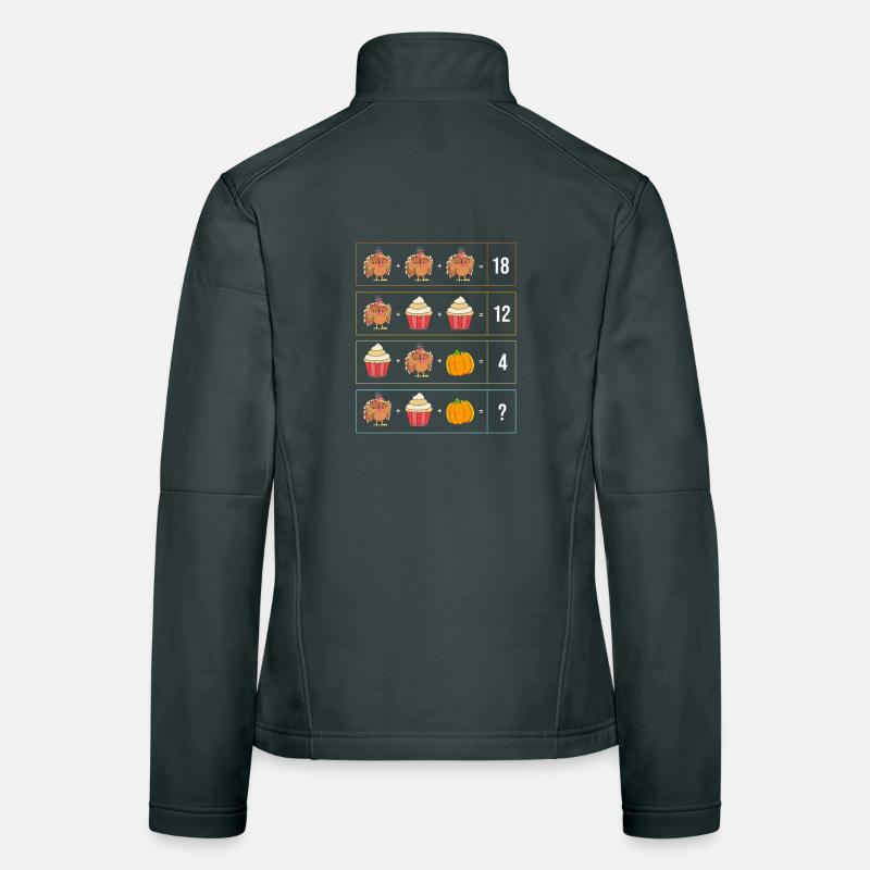Enseignant Enseignant Thanksgiving Enseignant Veste en tissu softshell Femme