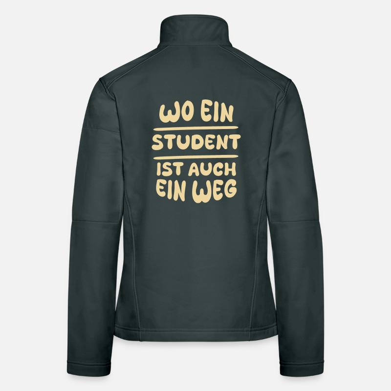 Student als Student Frauen Softshelljacke