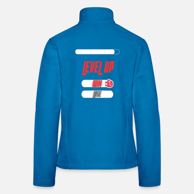 Level Up Win Lose Sport Spieldesign - Frauen Softshelljacke - Lichtblau