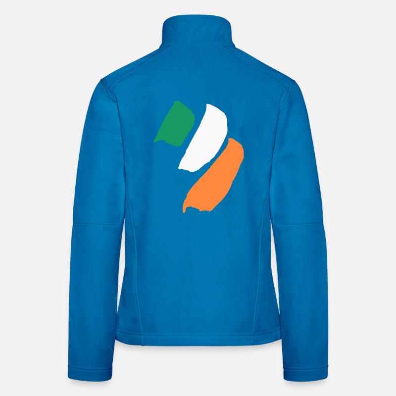 Drapeau de l’Irlande Veste en tissu softshell Femme