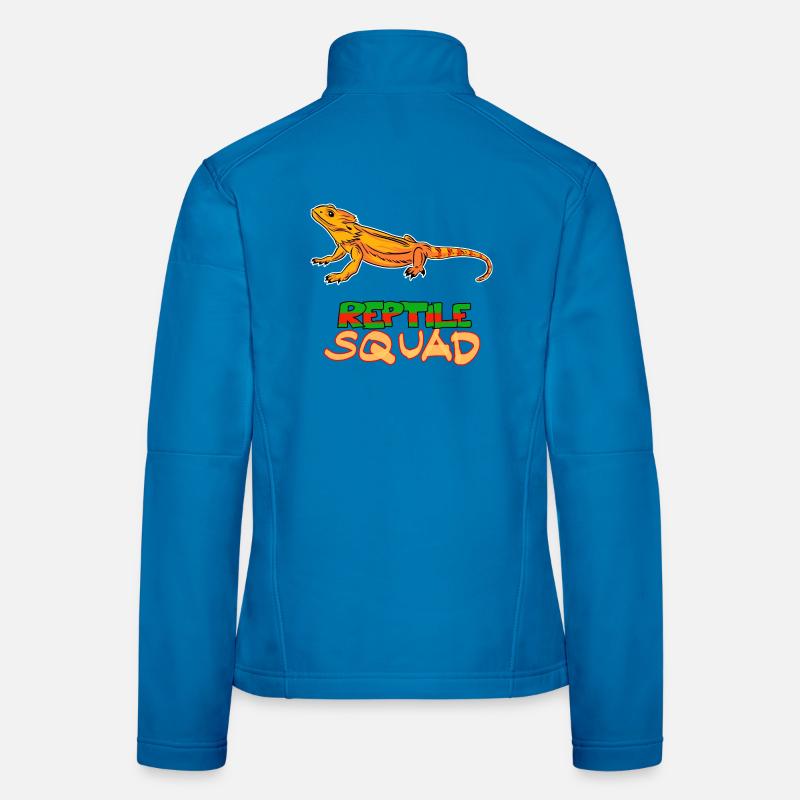 Reptile Squad Bartagame Fun Design Frauen Softshelljacke