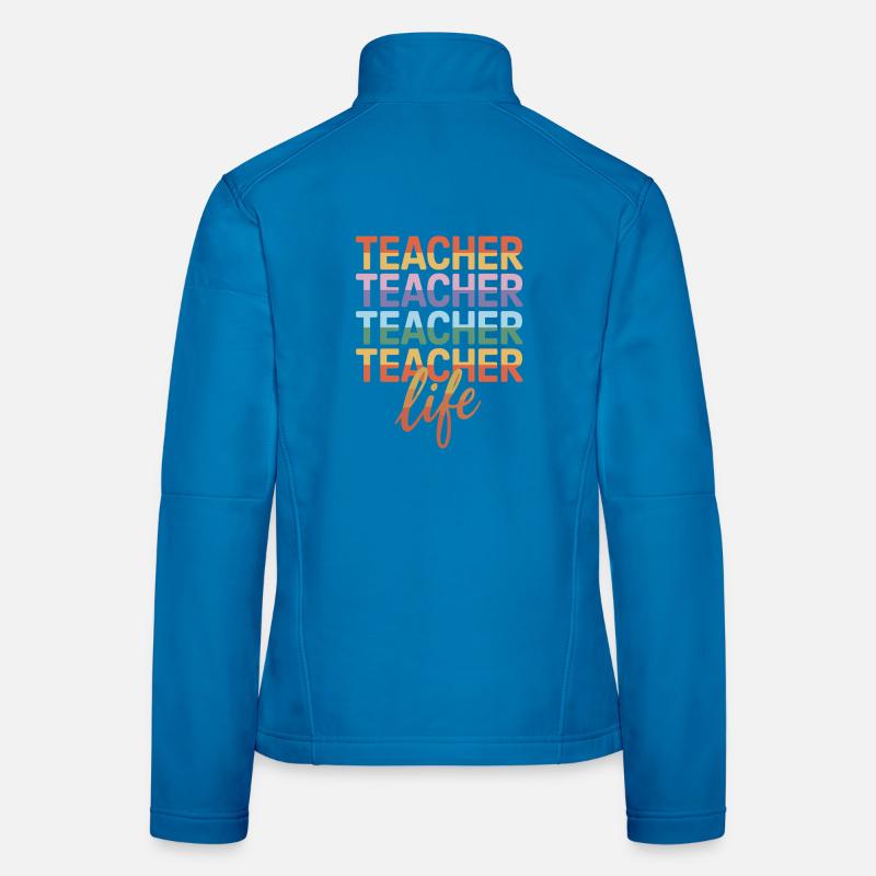 Enseignant Enseignant Enseignant Vie enseignante Lehrer Veste en tissu softshell Femme
