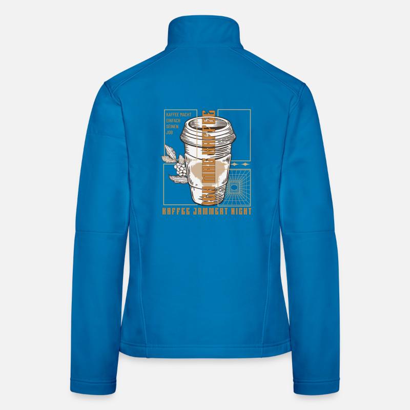 Coffee just does its job retro Women's Softshell Jacket