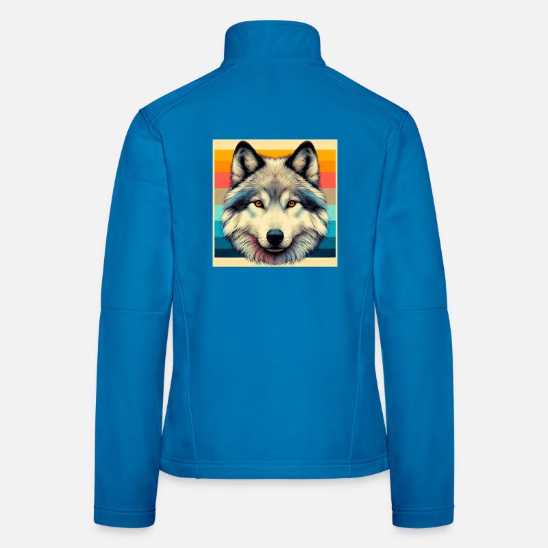 Wolf - Frauen Softshelljacke - Lichtblau