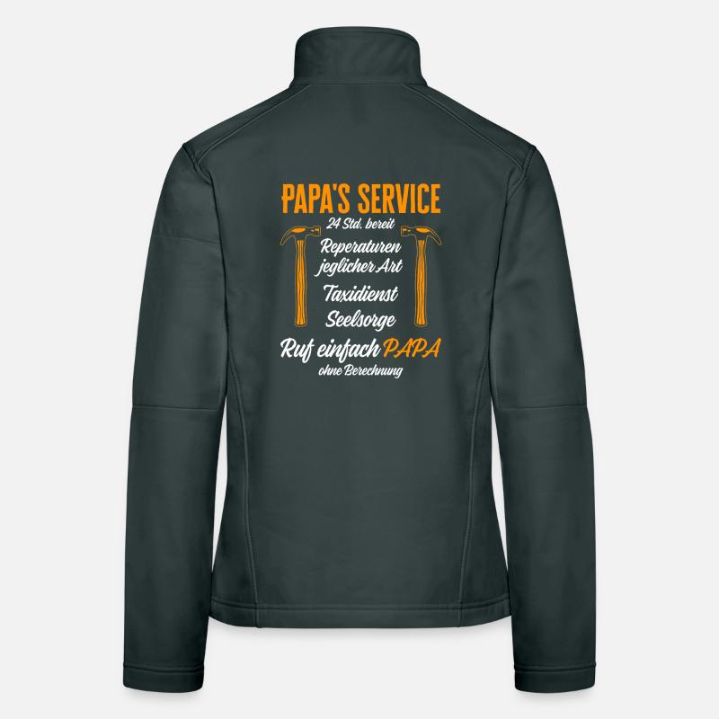 Dad's Service Repairs 24h / Funny Humor Women's Softshell Jacket