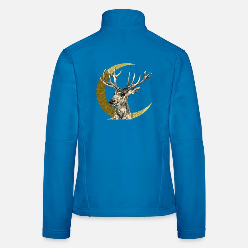 Cerf Veste en tissu softshell Femme