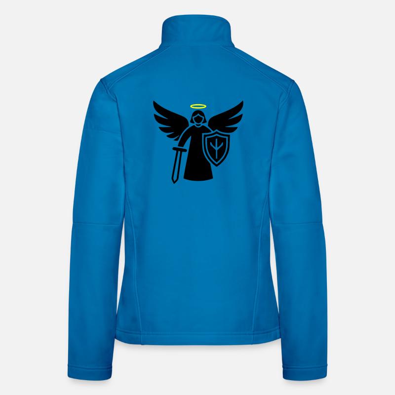 krieger engel piktogramm schild Frauen Softshelljacke