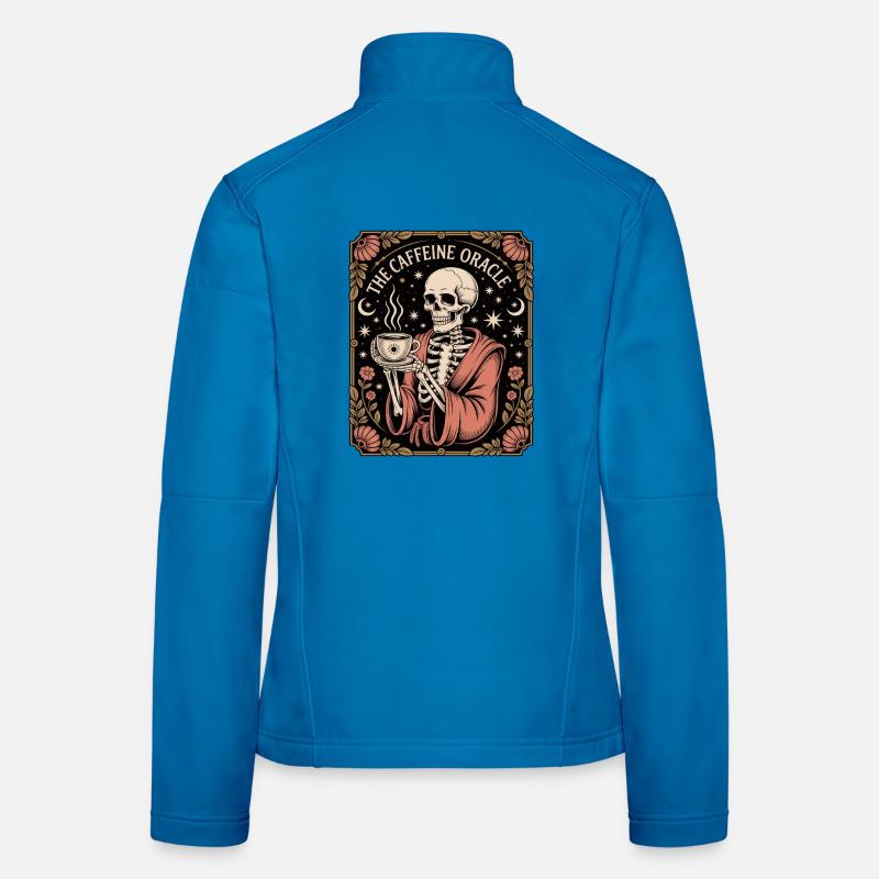 La caféine Oracle Skeleton Oracle Coffee Veste en tissu softshell Femme
