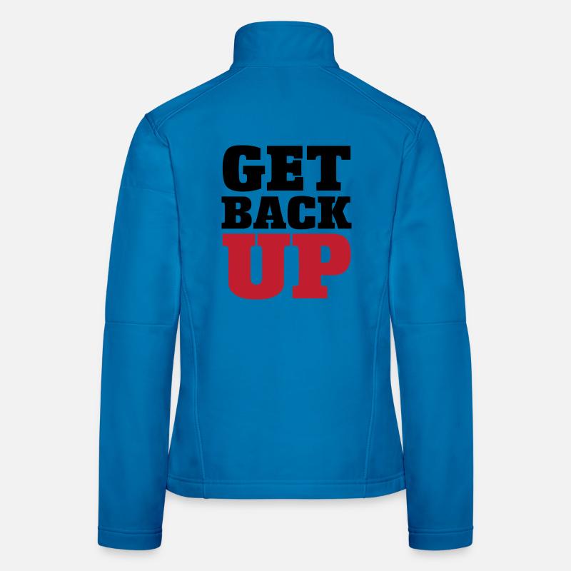 Judo Graphic Get Back Up Women's Softshell Jacket