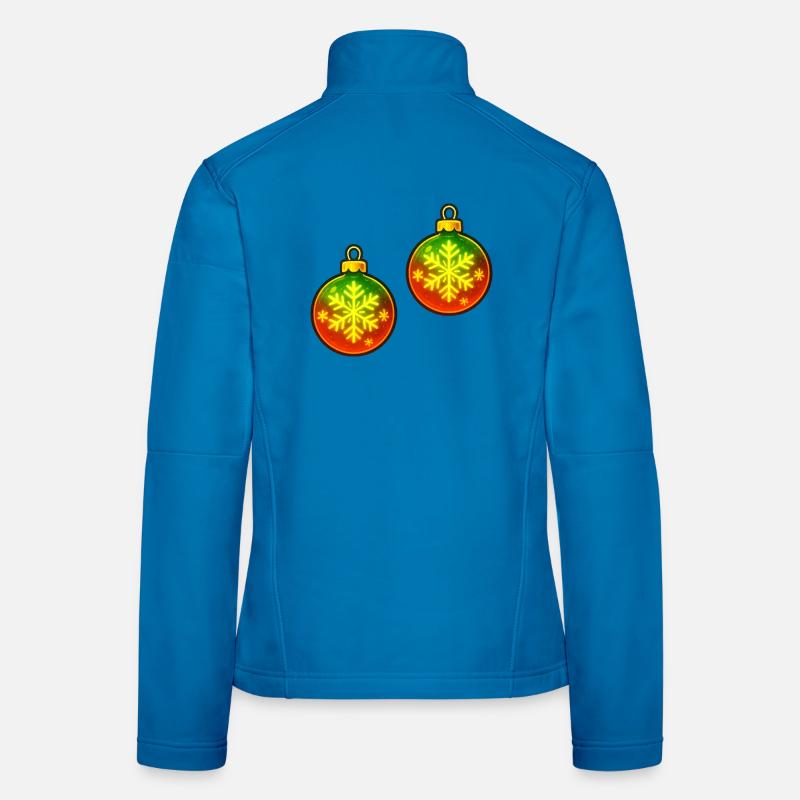 Weihnachtskugel Schneeflocke Ornament Kugel Frauen Softshelljacke