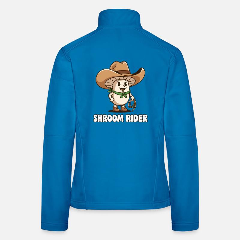 Champignon Cowboy Cavalier de Champignons Veste en tissu softshell Femme