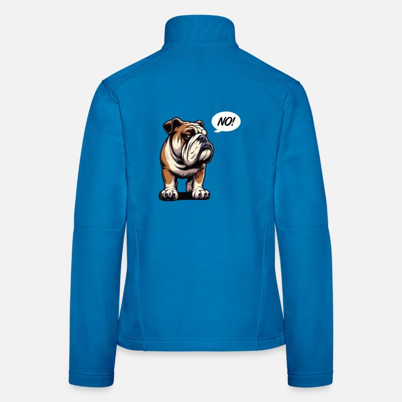 Pas de bouledogue anglais Bully Bully Owner Veste en tissu softshell Femme