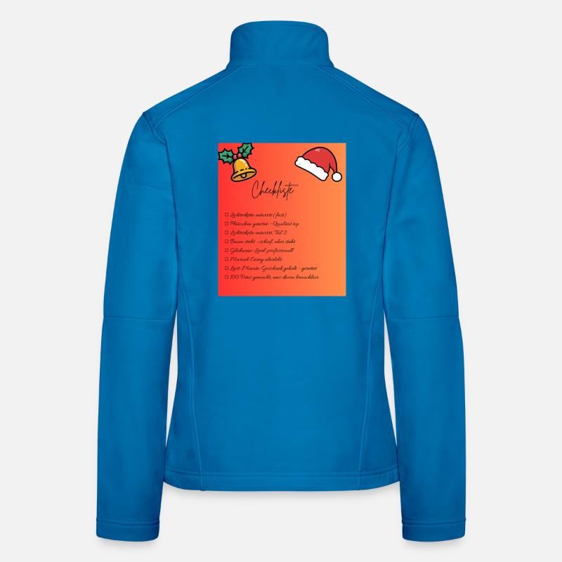 Weihnachts Checkliste Design Frauen Softshelljacke