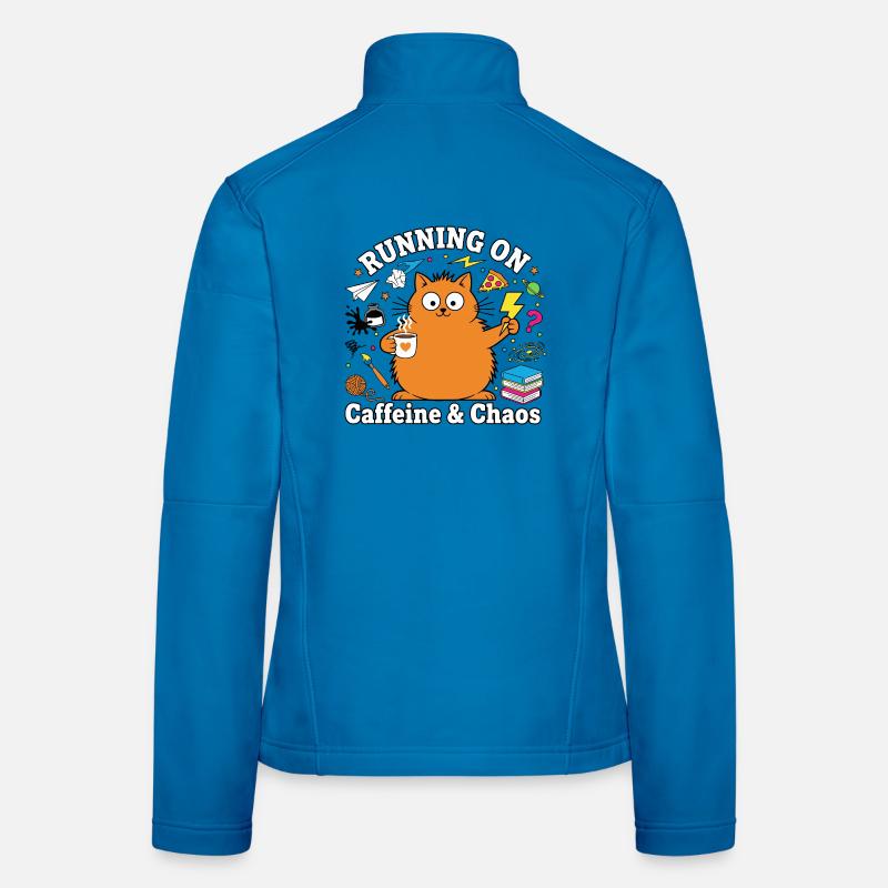 Fonctionne en mode chat Caffeine &amp; Chaos Veste en tissu softshell Femme