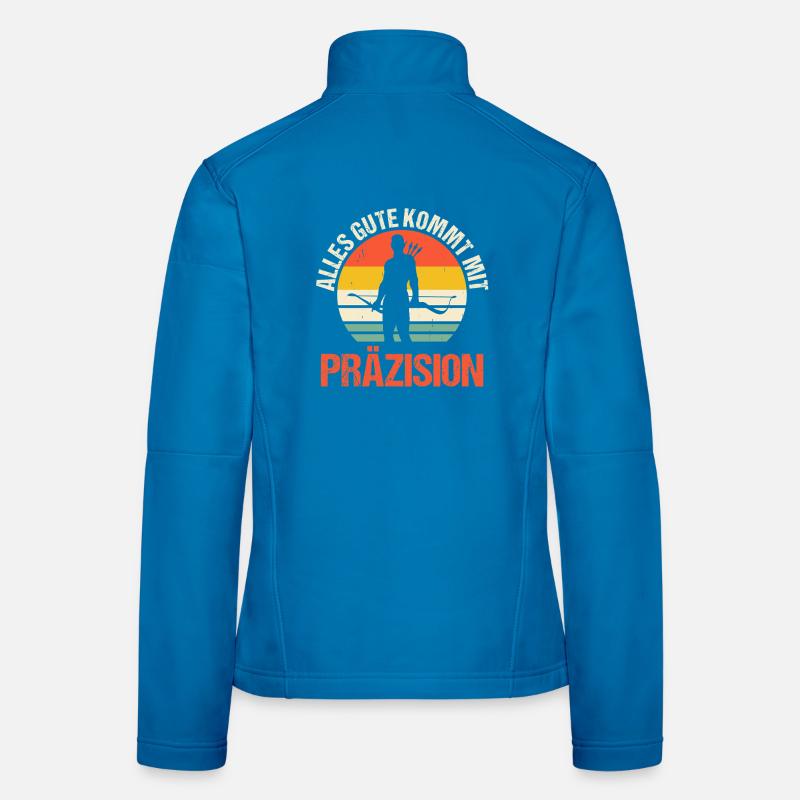 Bogenschütze Bogensport Bogenschießen Frauen Softshelljacke