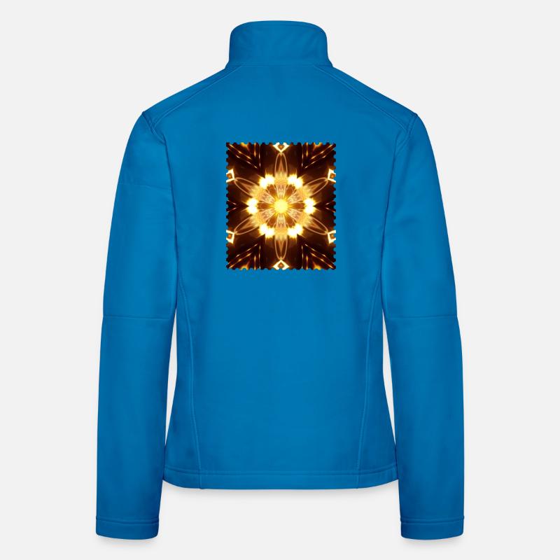 Fiery Mandala Light Play Women's Softshell Jacket