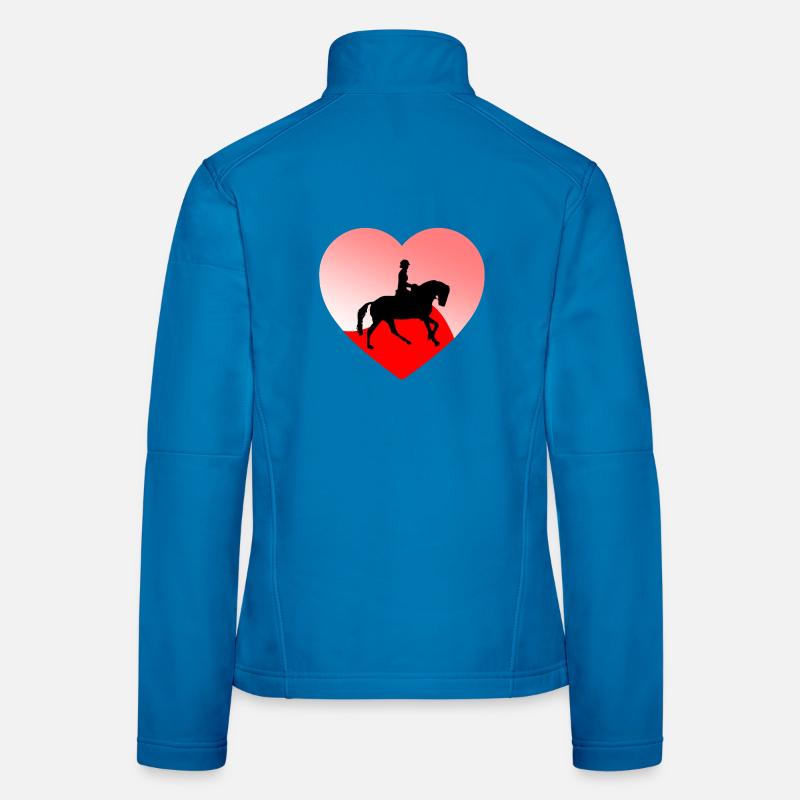 Chevaux Veste en tissu softshell Femme