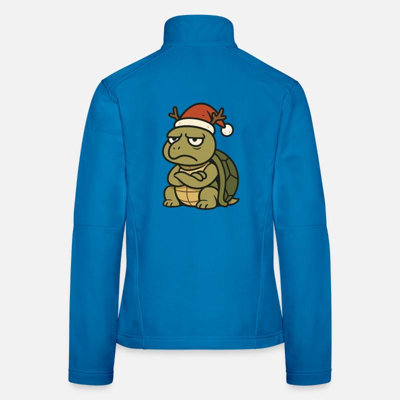 Grim Christmas Turtle Women's Softshell Jacket