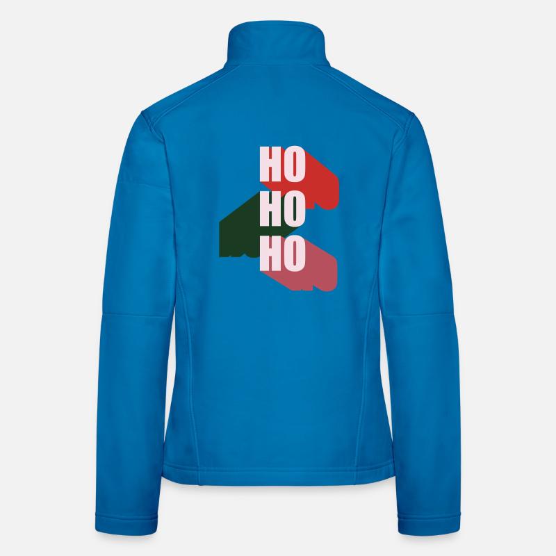 Ho Ho Ho Christmas Design Women's Softshell Jacket