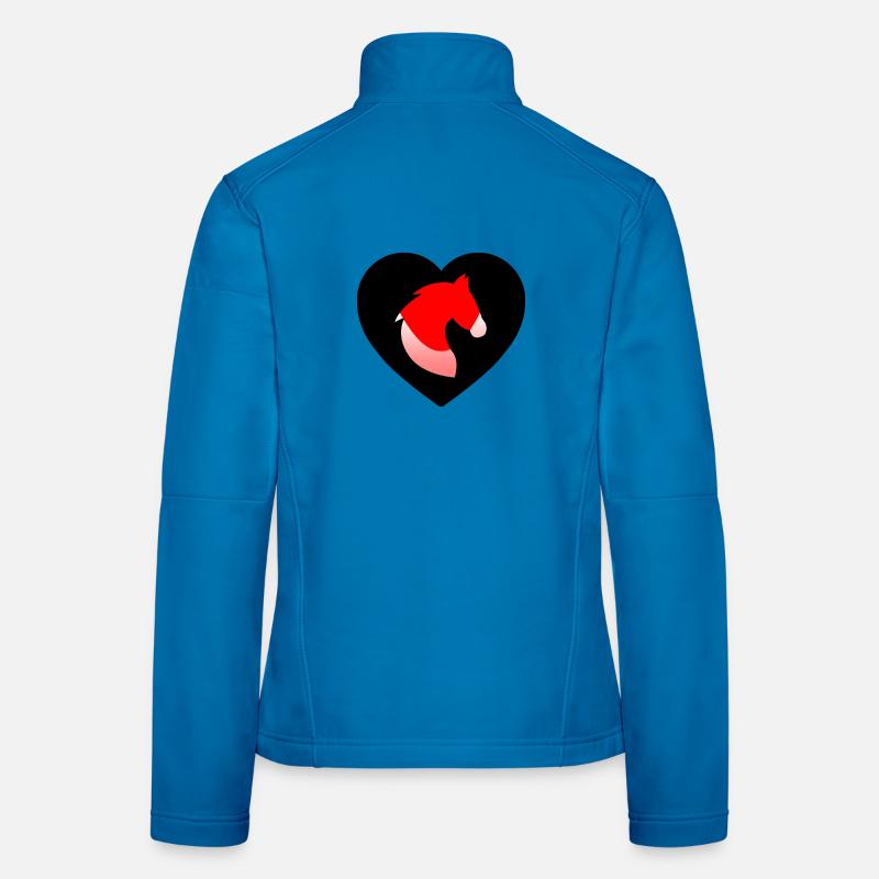 Chevaux Veste en tissu softshell Femme